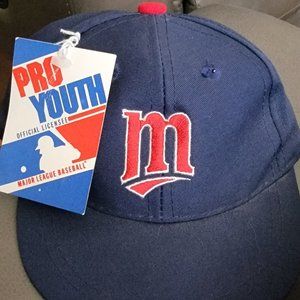 Vintage 1990s MLB Minnesota Twins Hat NWT Pro Youth by Ed West